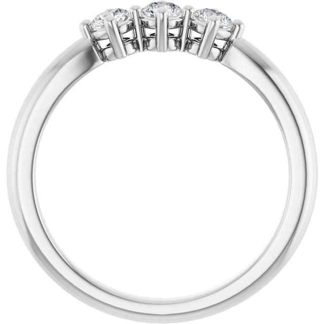 Platinum 1/3 CTW Lab-Grown Diamond Anniversary Band
