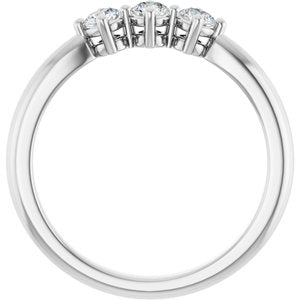Platinum 1/3 CTW Lab-Grown Diamond Anniversary Band