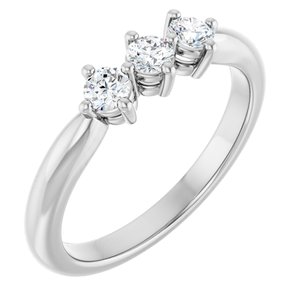 Platinum 1/3 CTW Lab-Grown Diamond Anniversary Band