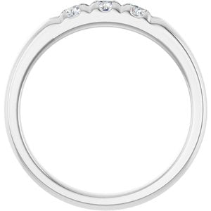 Platinum 1/3 CTW Lab-Grown Diamond Anniversary Band