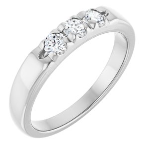 Platinum 1/3 CTW Lab-Grown Diamond Anniversary Band