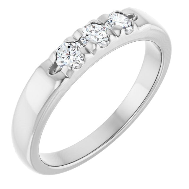 Platinum 1/3 CTW Lab-Grown Diamond Anniversary Band