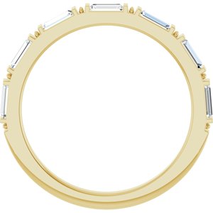 14K Yellow 3/8 CTW Lab-Grown Diamond Anniversary Band