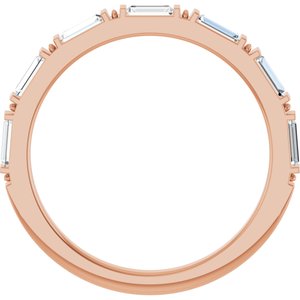 14K Rose 3/8 CTW Lab-Grown Diamond Anniversary Band
