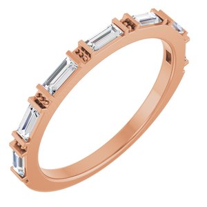 14K Rose 3/8 CTW Lab-Grown Diamond Anniversary Band