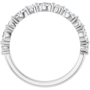 Platinum 1/3 CTW Lab-Grown Diamond Anniversary Band
