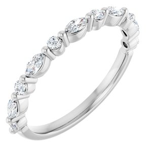 Platinum 1/4 CTW Lab-Grown Diamond Anniversary Band