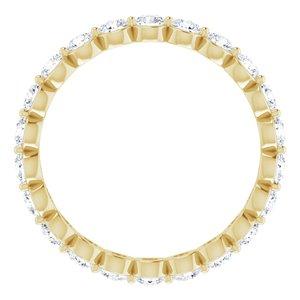 14K Yellow 1 1/4 CTW Lab-Grown Diamond  Eternity Band