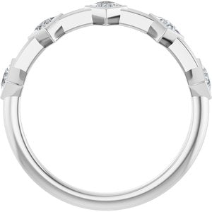 14K White 1/3 CTW Lab-Grown Diamond Anniversary Band