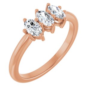 14K Rose 3/4 CTW Lab-Grown Diamond Anniversary Band