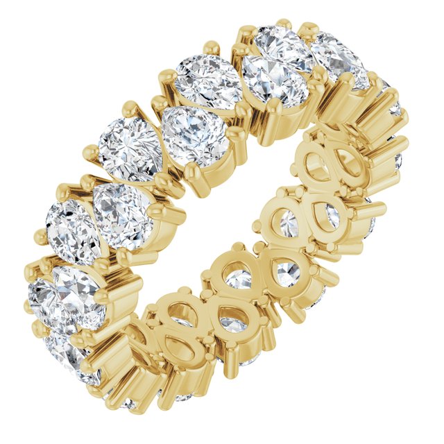 14K Yellow 3 5/8 CTW Lab-Grown Diamond Eternity Band