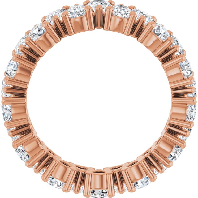 14K Rose 3 5/8 CTW Lab-Grown Diamond Eternity Band