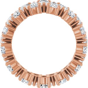 14K Rose 3 5/8 CTW Lab-Grown Diamond Eternity Band