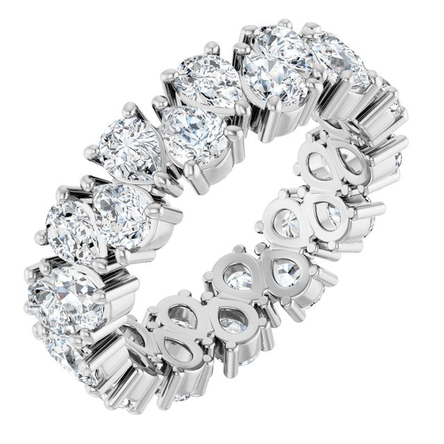 Platinum 3 5/8 CTW Lab-Grown Diamond Eternity Band