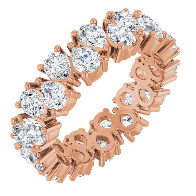 14K Rose 3 5/8 CTW Lab-Grown Diamond Eternity Band