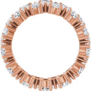 14K Rose 3 5/8 CTW Lab-Grown Diamond Eternity Band