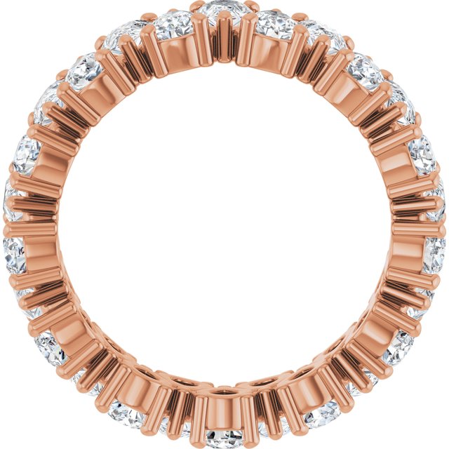 14K Rose 3 5/8 CTW Lab-Grown Diamond Eternity Band
