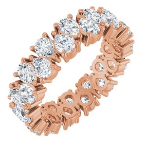 14K Rose 3 9/10 CTW Lab-Grown Diamond Eternity Band