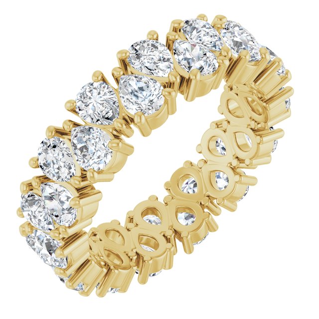 14K Yellow 3 9/10 CTW Lab-Grown Diamond Eternity Band