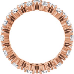 14K Rose 3 9/10 CTW Lab-Grown Diamond Eternity Band