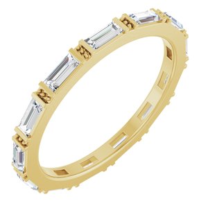 14K Yellow 5/8 CTW Lab-Grown Diamond Eternity Band Size 7