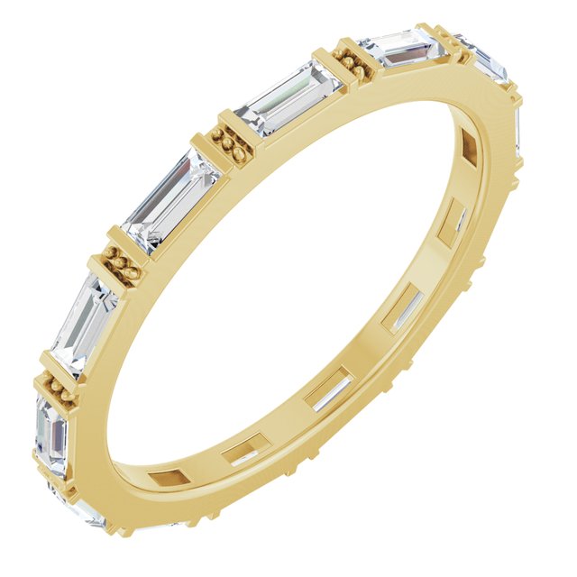 14K Yellow 5/8 CTW Lab-Grown Diamond Eternity Band Size 7