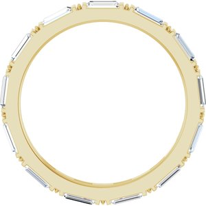 14K Yellow 5/8 CTW Lab-Grown Diamond Eternity Band Size 7