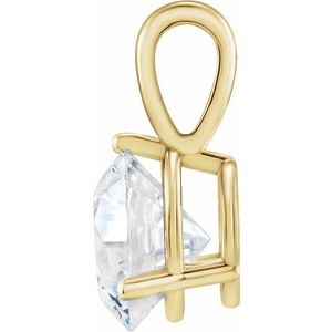 Platinum 1/4 CT Lab-Grown Diamond Pendant