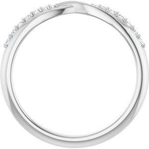 14K White 1/10 CTW Lab-Grown Diamond Anniversary Band