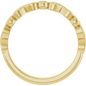 14K Yellow 1/8 CTW Lab-Grown Diamond  Anniversary Band