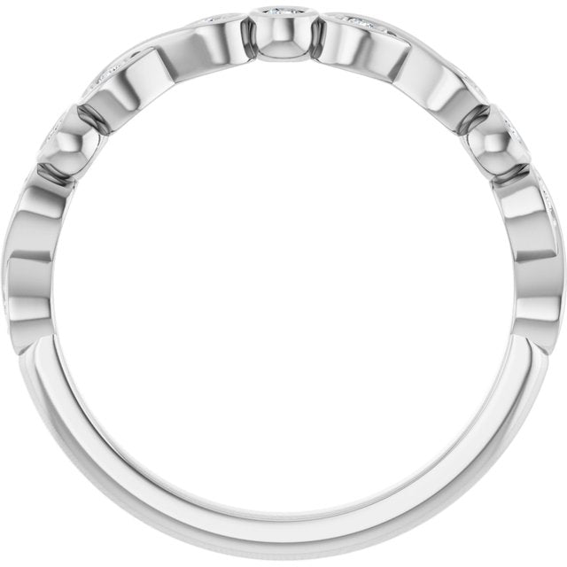 Platinum 1/8 CTW Lab-Grown Diamond  Anniversary Band