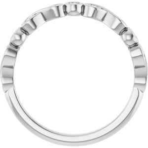 Platinum 1/8 CTW Lab-Grown Diamond  Anniversary Band
