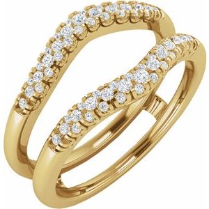 14K Yellow 1 CTW Lab-Grown Diamond Ring Guard