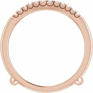 14K Rose 1 CTW Lab-Grown Diamond Ring Guard