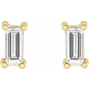 14K Yellow 1/4 CTW Lab-Grown Diamond Stud Earrings