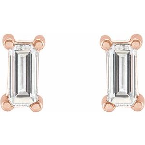 14K Rose 1/4 CTW Lab-Grown Diamond Stud Earrings