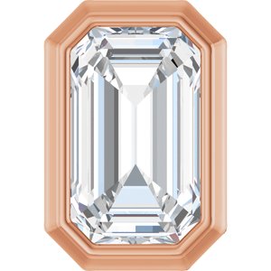14K Rose 1/4 CT Lab-Grown Diamond Pendant