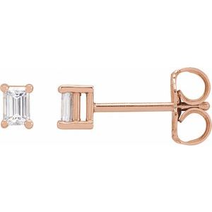 14K Rose .07 CTW Lab-Grown Diamond Stud Earrings