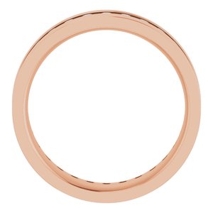 14K Rose 9/10 CTW Lab-Grown Diamond Band