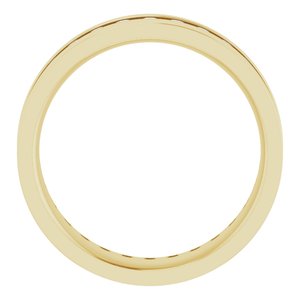 14K Yellow 9/10 CTW Lab-Grown Diamond Band