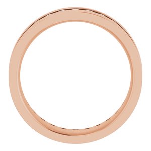 14K Rose 9/10 CTW Lab-Grown Diamond Band
