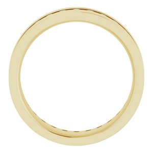 14K Yellow 9/10 CTW Lab-Grown Diamond Band