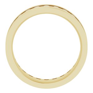 14K Yellow 3/4 CTW Lab-Grown Diamond Band