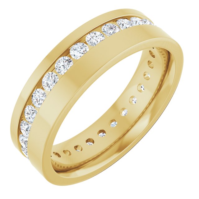 14K Yellow 7/8 CTW Lab-Grown Diamond Band