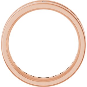 14K Rose 7/8 CTW Lab-Grown Diamond Band