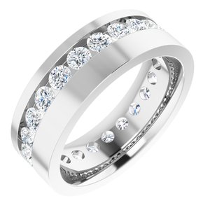 14K White 2 CTW Lab-Grown Diamond Band