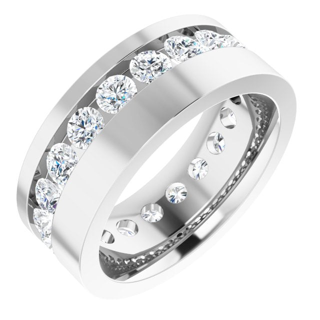 14K White 1 3/4 CTW Lab-Grown Diamond Band