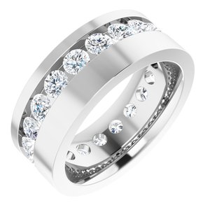 14K White 1 3/4 CTW Lab-Grown Diamond Band