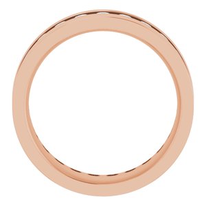 14K Rose 3/4 CTW Lab-Grown Diamond Band