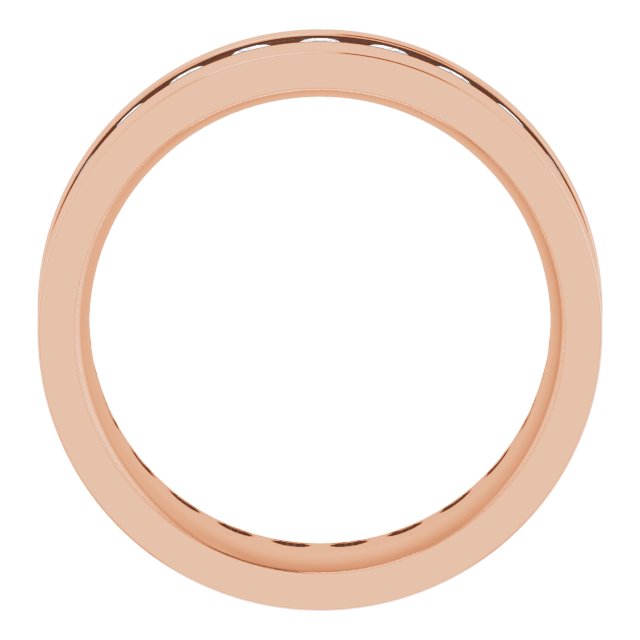 14K Rose 3/4 CTW Lab-Grown Diamond Band